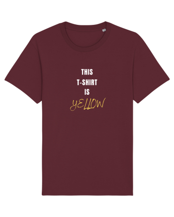 YELLOW T-SHIRT Burgundy