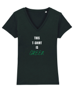 GREEN T-SHIRT Tricou mânecă scurtă guler V Damă Evoker