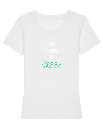 GREEN T-SHIRT White