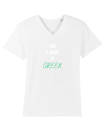 GREEN T-SHIRT White