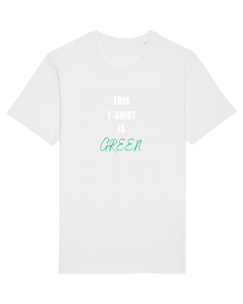 GREEN T-SHIRT White