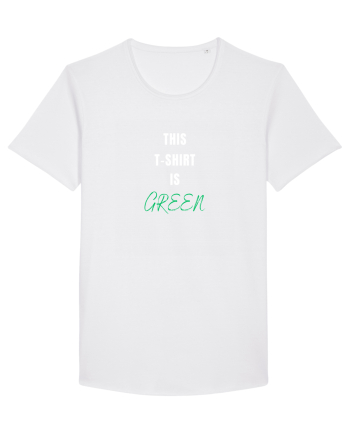GREEN T-SHIRT White