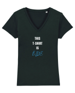 BLUE T-SHIRT Tricou mânecă scurtă guler V Damă Evoker