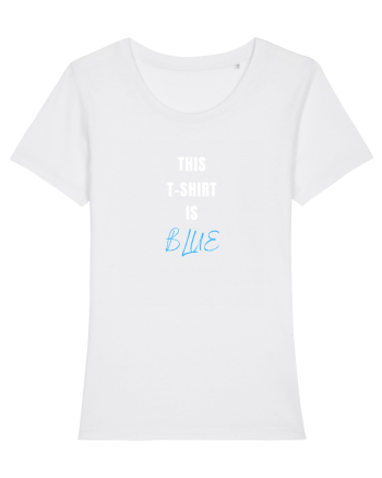BLUE T-SHIRT White