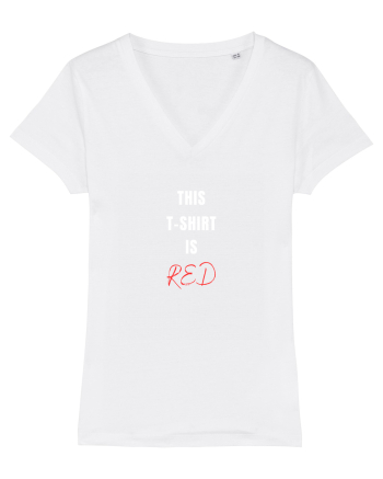 RED T-SHIRT White