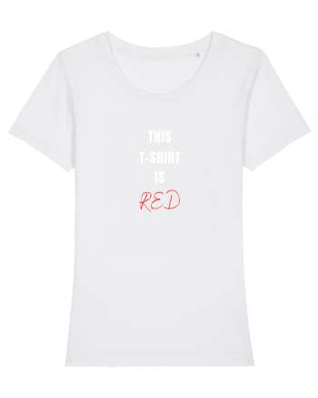 RED T-SHIRT White