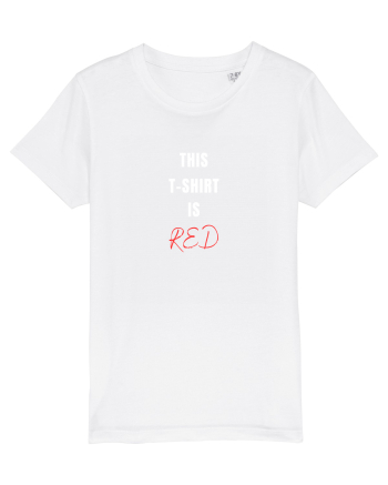 RED T-SHIRT White