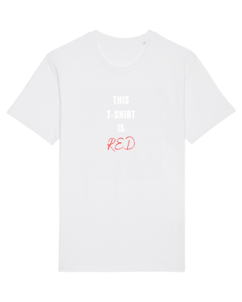 RED T-SHIRT White