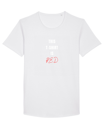 RED T-SHIRT White
