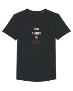 RED T-SHIRT Tricou mânecă scurtă guler larg Bărbat Skater