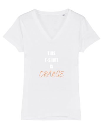 ORANGE T-SHIRT White