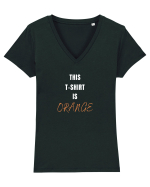 ORANGE T-SHIRT Tricou mânecă scurtă guler V Damă Evoker