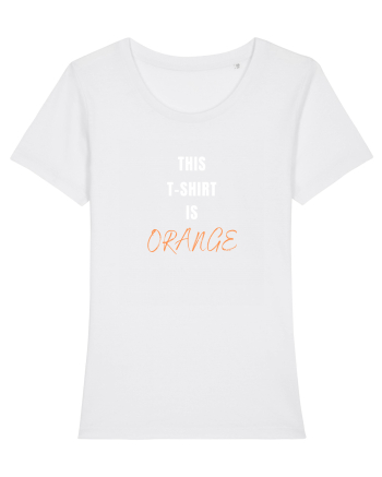 ORANGE T-SHIRT White