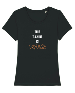 ORANGE T-SHIRT Tricou mânecă scurtă guler larg fitted Damă Expresser