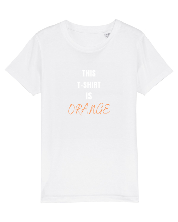 ORANGE T-SHIRT White