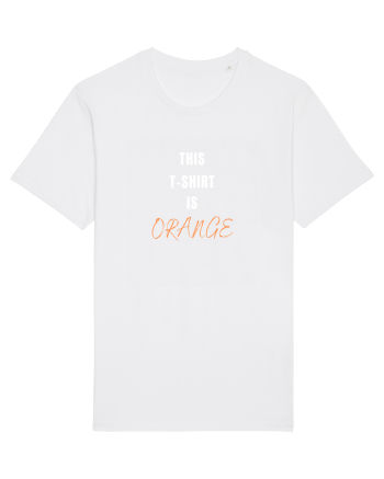 ORANGE T-SHIRT White
