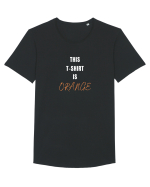 ORANGE T-SHIRT Tricou mânecă scurtă guler larg Bărbat Skater
