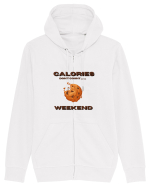 Calories don t count on the weekend Hanorac cu fermoar Unisex Connector