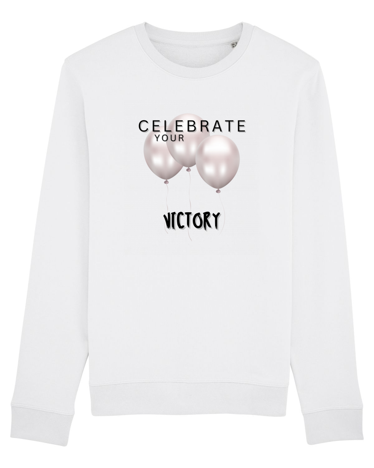 Bluză mânecă lungă Unisex Rise White