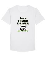 I am a truck driver and i am proud Tricou mânecă scurtă guler larg Bărbat Skater