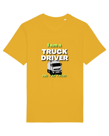 I am a truck driver and i am proud Spectra Yellow