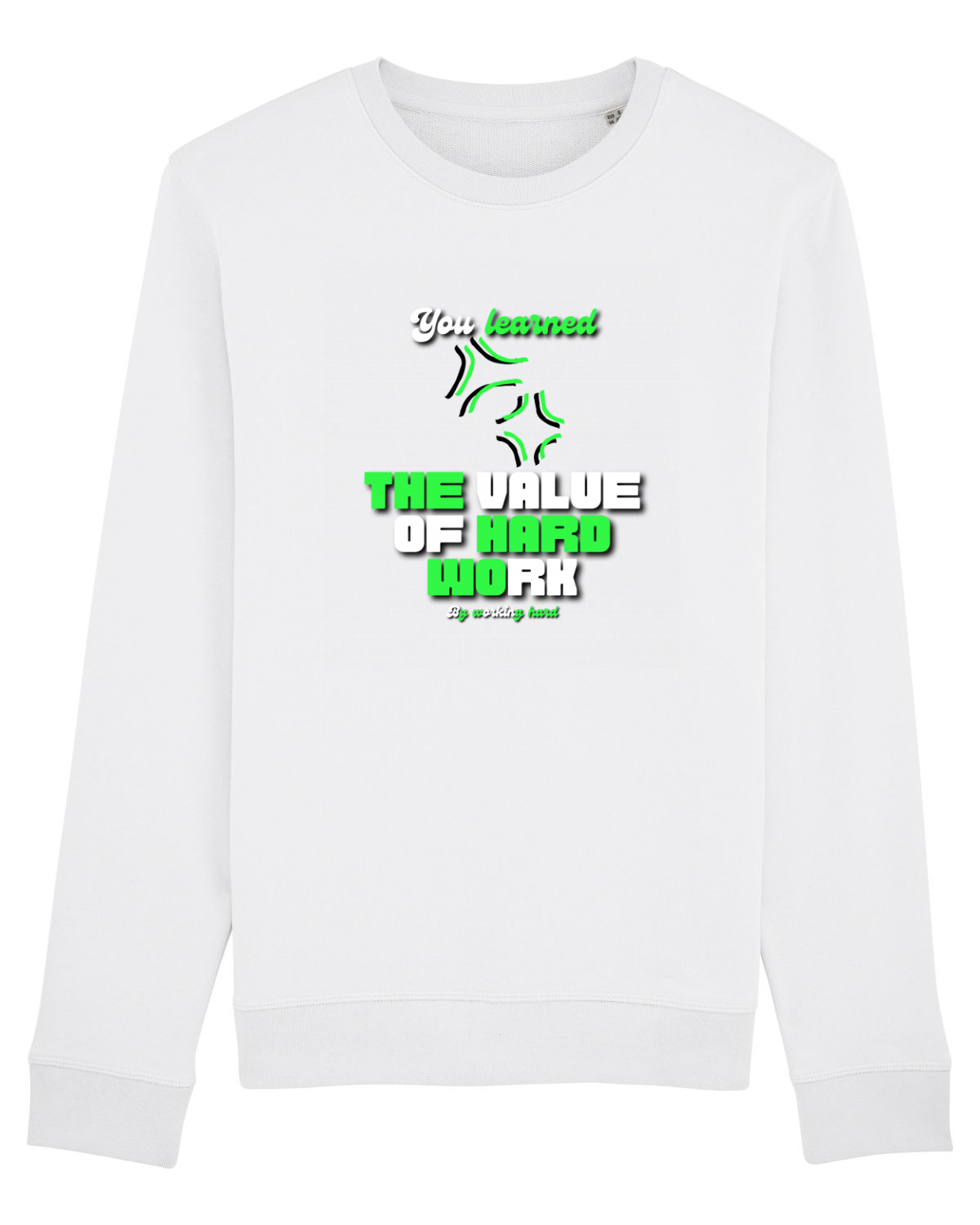 Bluză mânecă lungă Unisex Rise White