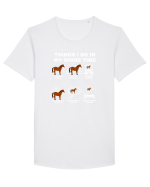 HORSE Tricou mânecă scurtă guler larg Bărbat Skater