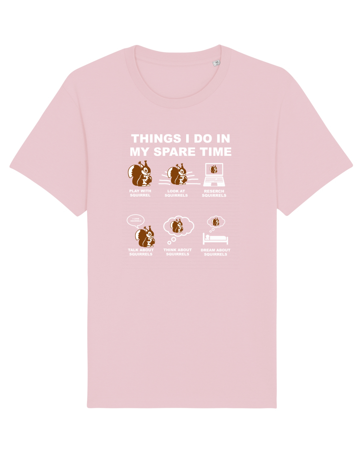Tricou mânecă scurtă Unisex Rocker Cotton Pink
