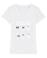 ALIEN TOY Tricou mânecă scurtă guler V Damă Evoker