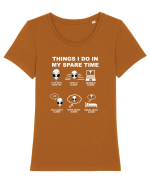 ALIEN TOY Tricou mânecă scurtă guler larg fitted Damă Expresser