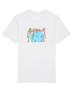 In the middle Tricou mânecă scurtă Unisex Rocker