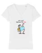 Am luat tricoul pe DOS Tricou mânecă scurtă guler V Damă Evoker