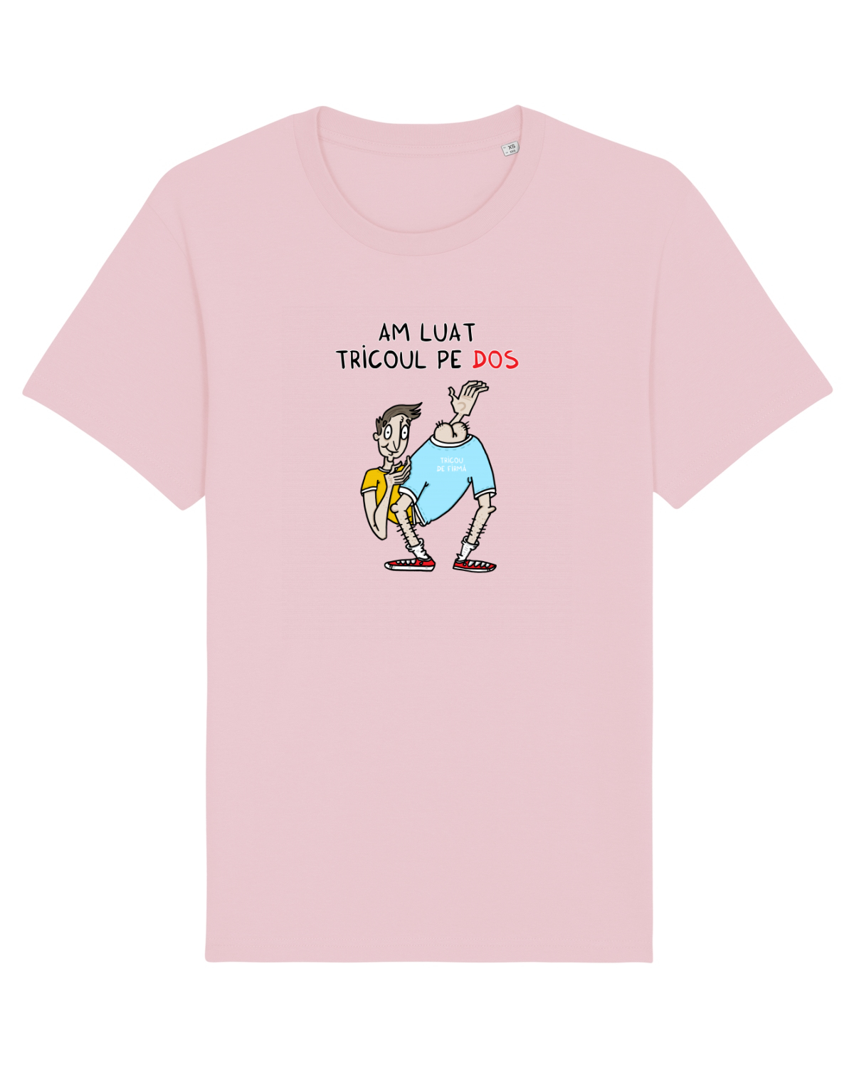 Tricou mânecă scurtă Unisex Rocker Cotton Pink