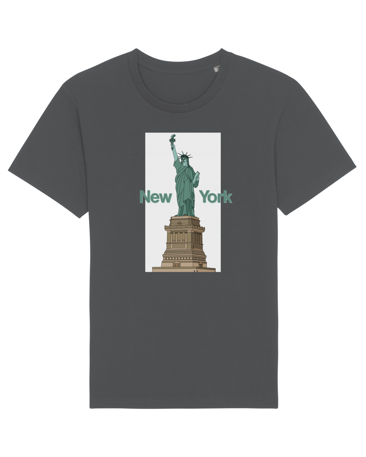 Tricou mânecă scurtă Unisex Rocker Anthracite