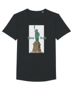 New York Tricou mânecă scurtă guler larg Bărbat Skater