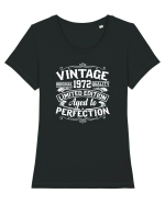 Vintage original 1972 quality limited edition aged to perfection, Aniversar Tricou mânecă scurtă guler larg fitted Damă Expresser