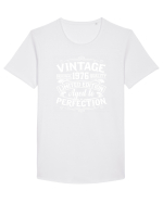 Vintage original 1976 quality limited edition aged to perfection, Aniversar Tricou mânecă scurtă guler larg Bărbat Skater
