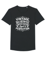 Vintage original 1979 quality limited edition aged to perfection, Aniversar Tricou mânecă scurtă guler larg Bărbat Skater