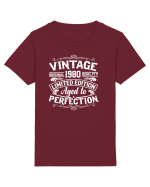Vintage original 1980 quality limited edition aged to perfection, Aniversar Tricou mânecă scurtă  Copii Mini Creator