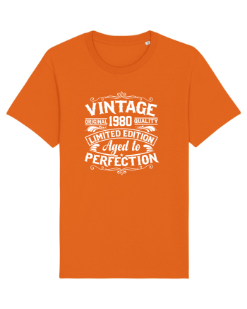 Vintage original 1980 quality limited edition aged to perfection, Aniversar Bright Orange