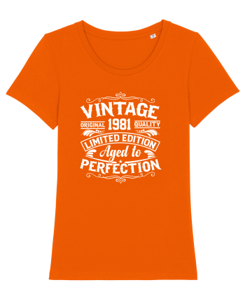 Vintage original 1981 quality limited edition aged to perfection, Aniversar Bright Orange