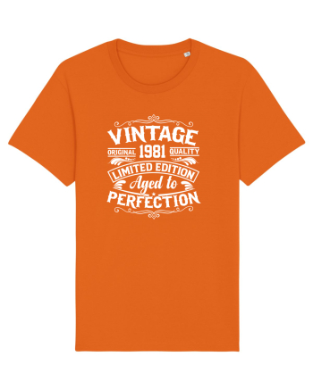 Vintage original 1981 quality limited edition aged to perfection, Aniversar Bright Orange