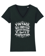 Vintage original 1985 quality limited edition aged to perfection, Aniversar Tricou mânecă scurtă guler V Damă Evoker
