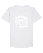 Vintage original 1986 quality limited edition aged to perfection, Aniversar Tricou mânecă scurtă guler larg Bărbat Skater
