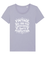Vintage original 1990 quality limited edition aged to perfection, Aniversar Tricou mânecă scurtă guler larg fitted Damă Expresser
