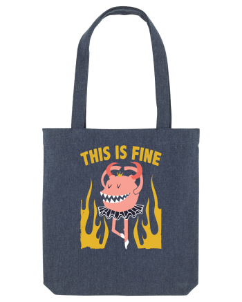 This Is Fine Monster Ballerina Midnight Blue