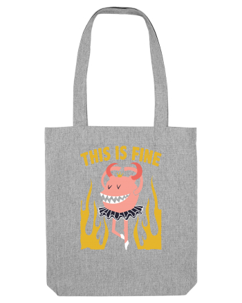 This Is Fine Monster Ballerina Heather Grey