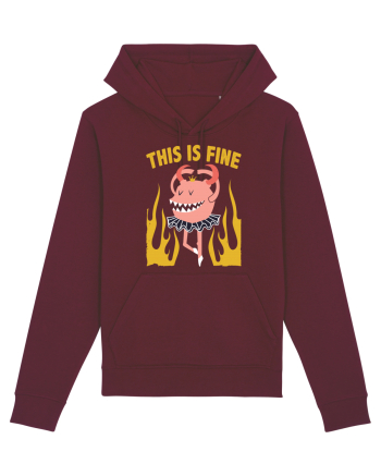 This Is Fine Monster Ballerina Burgundy