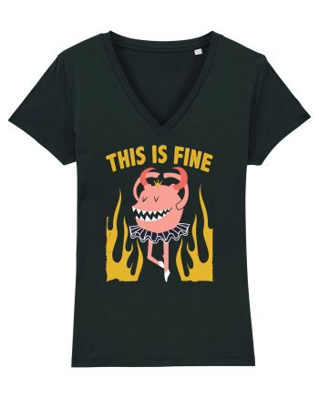 This Is Fine Monster Ballerina Black