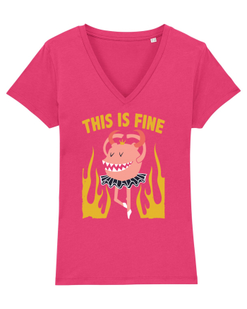 This Is Fine Monster Ballerina Raspberry